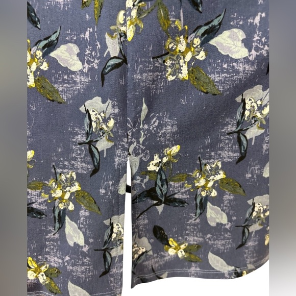 Trisisto Femme, Floral Pencil Skirt, Size 4, Blue, White, Green - Picture 7 of 9